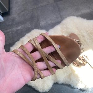 UGG Gold Sandals size 9